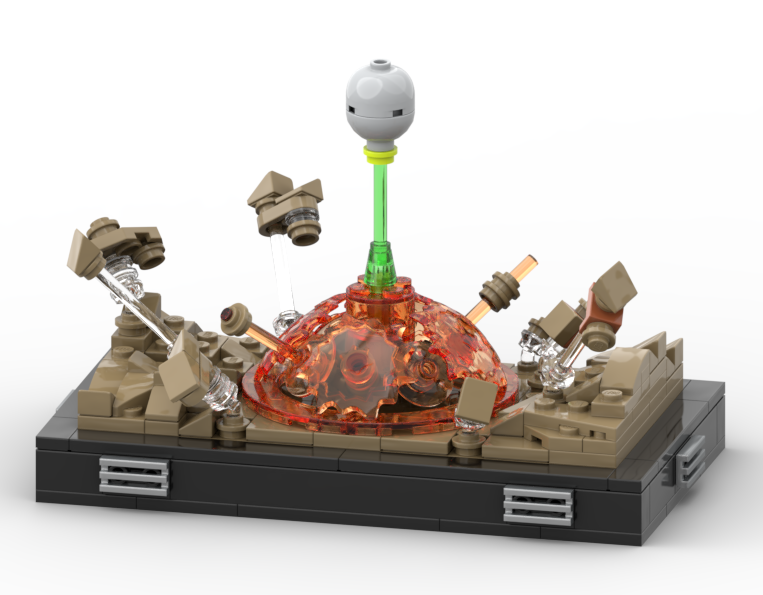 Destruction of Jedha Diorama