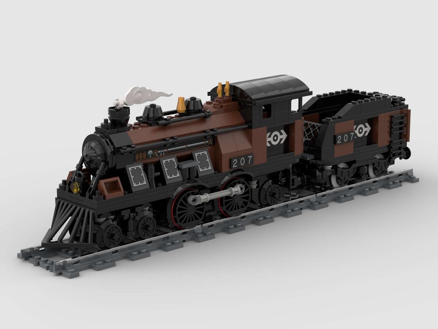 Brickticks Engine Works SG Class 001 4-4-2 Atlantic-Type Steam Locomotive