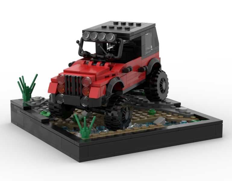 1998 Jeep Wrangler with Display Base