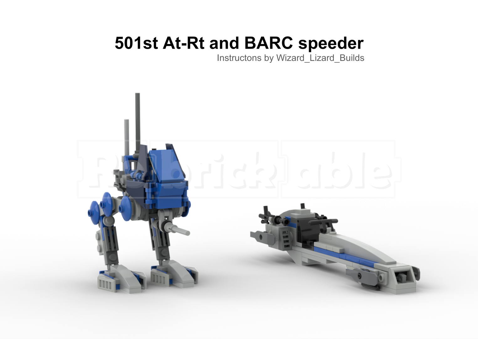 501st At-Rt and BARC speeder