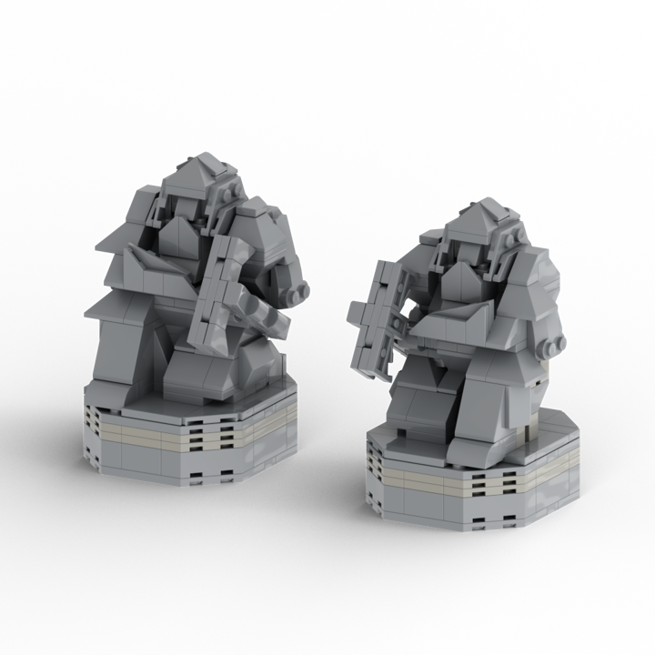 Dwarf Guardian Statues