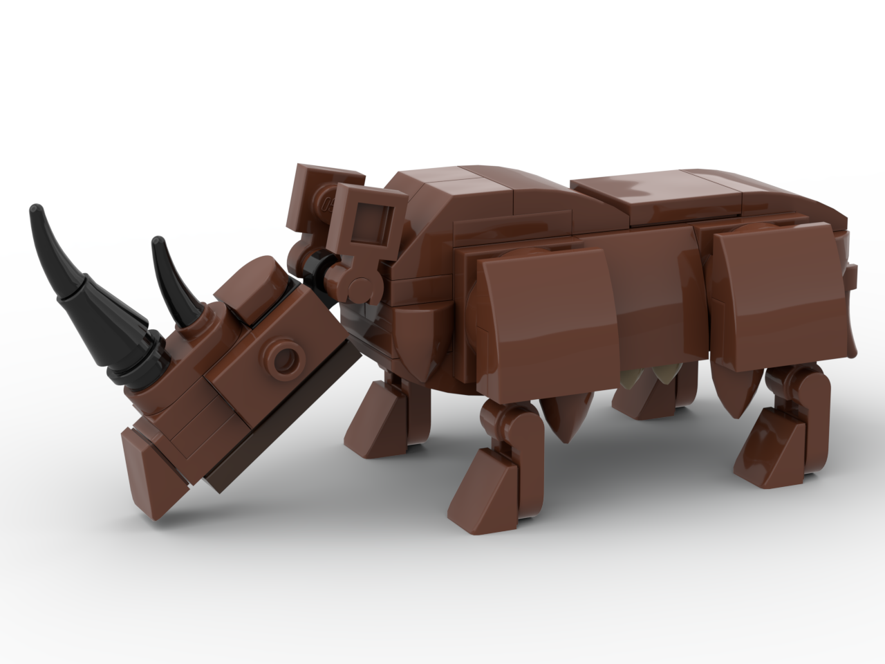 Woolly Rhino - Minifig-Scale