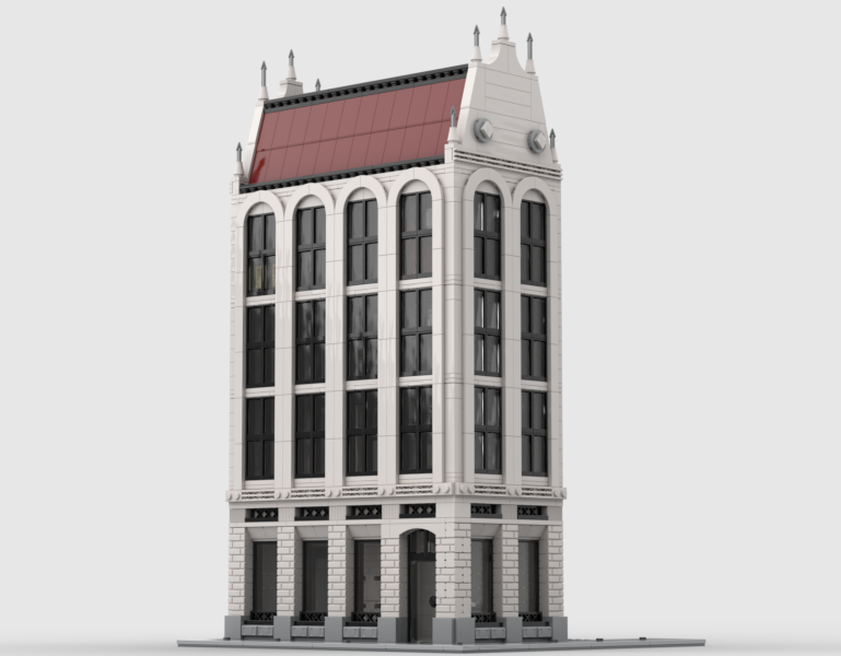 Old office building, white building only version