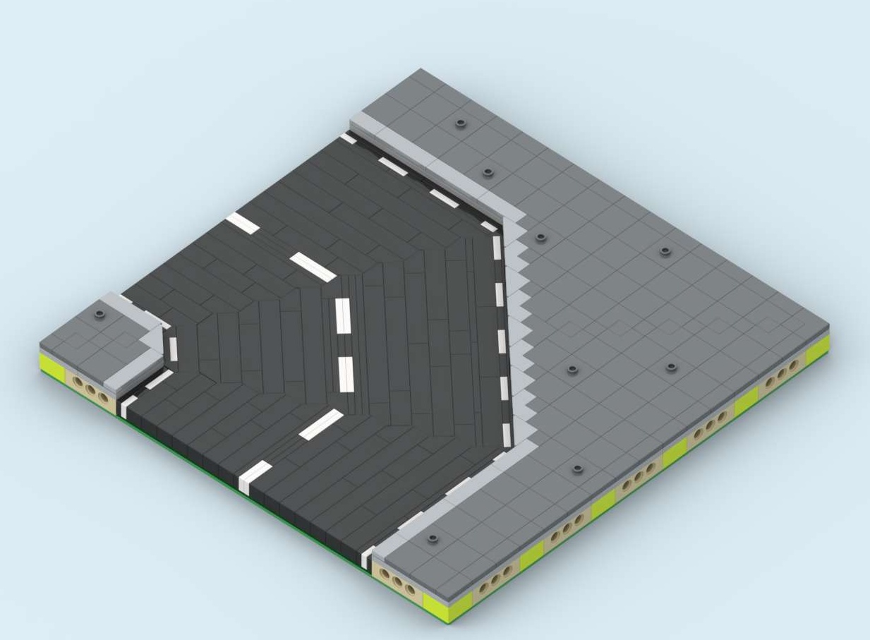 MILS Road Curve 20 Studs Wide