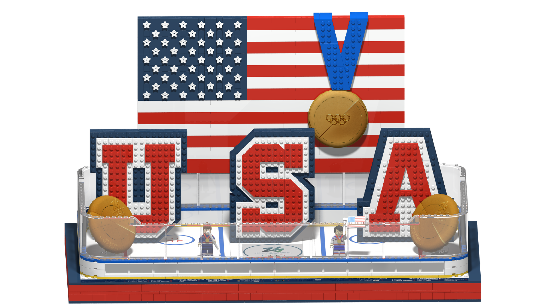 United States Hockey Double Gold Tribute
