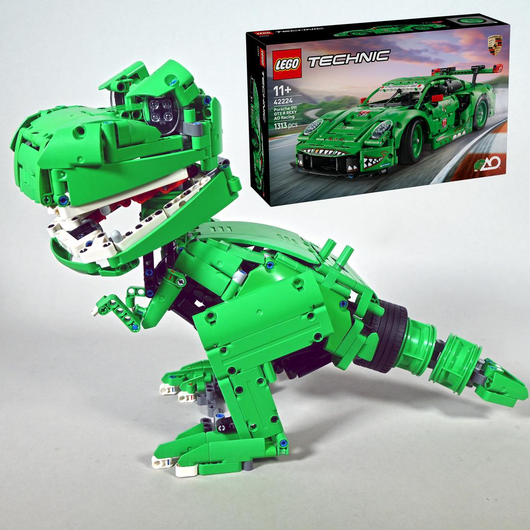 42224 Rexy the T-Rex (Porsche 911 GT3 R REXY AO Racing Car Alternate Model) alternate build