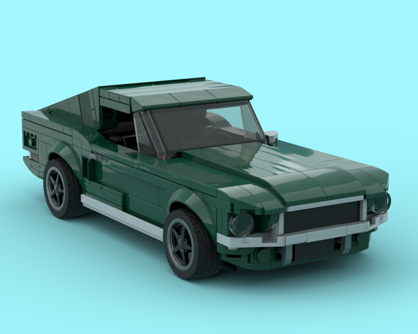 Mustang Fastback Dark Green