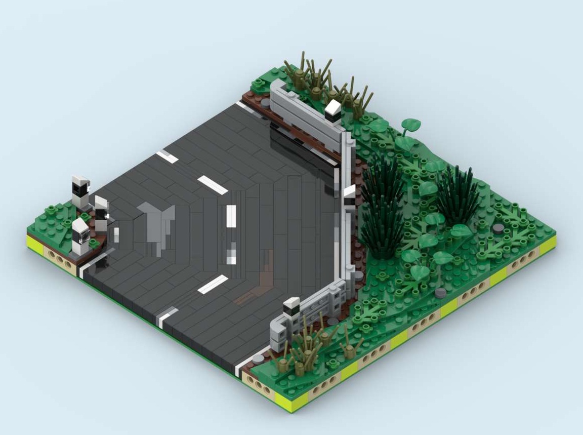 MILS Country Road Curve 20 Studs Wide