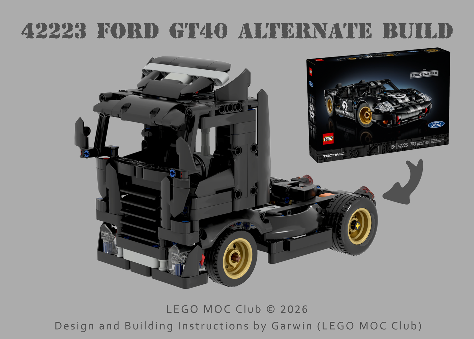 Semitrailer Truck – 42223 1966 Ford GT40 MKII Alternate Build alternate build