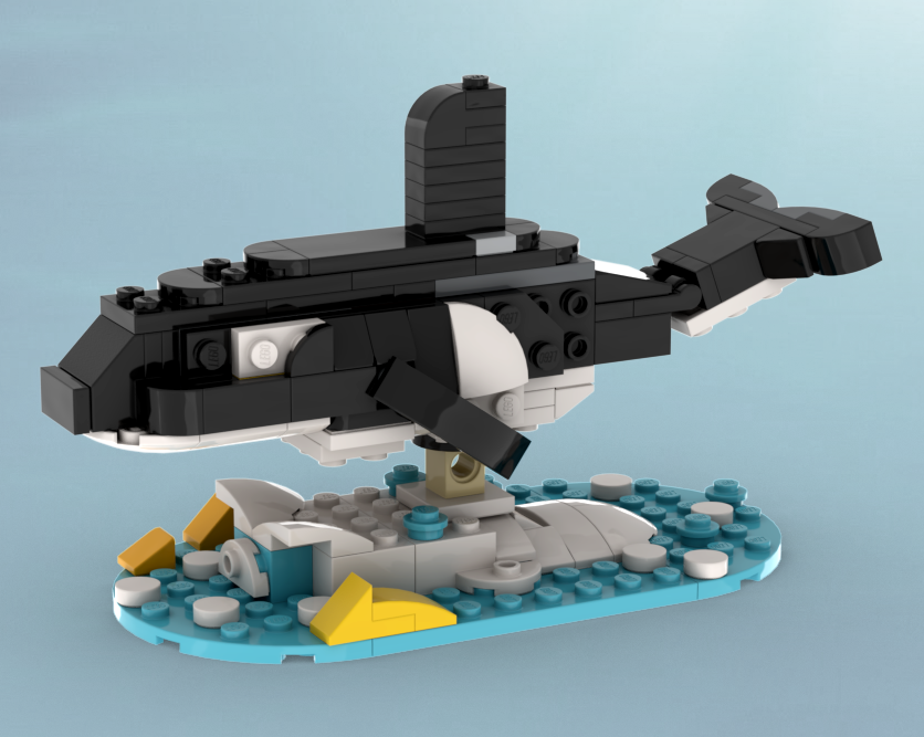 Orca in the Waves alternate build