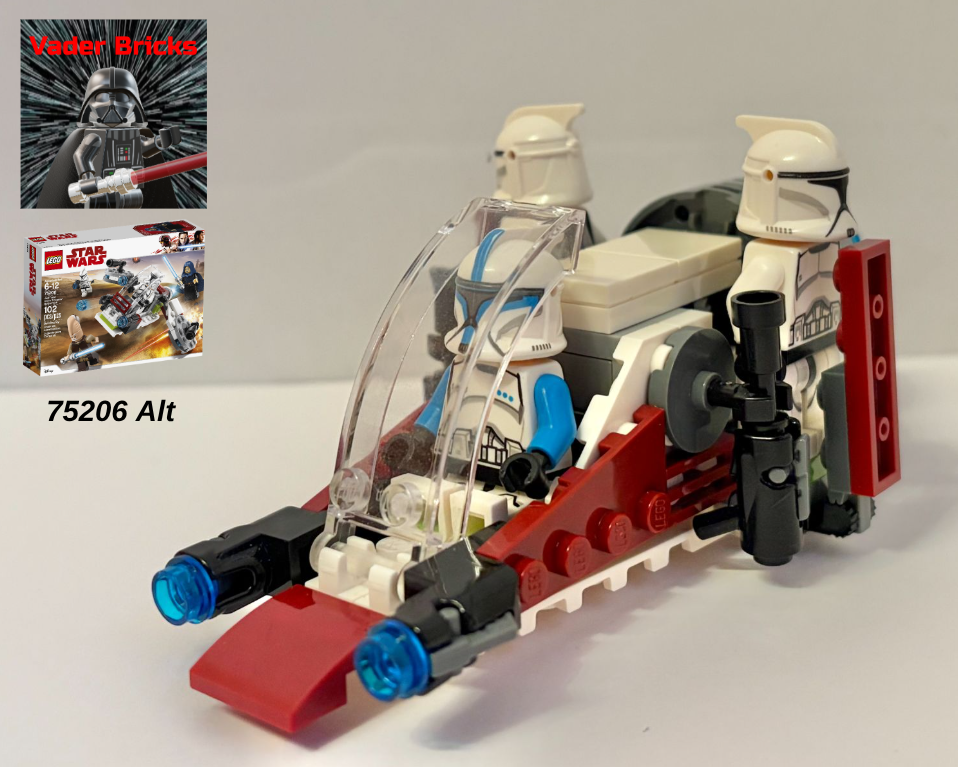 Clone Transport Speeder (75206 Alt) alternate build