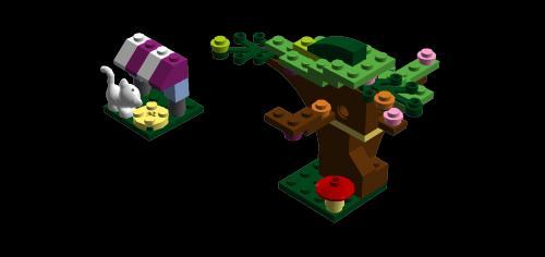 NOLEGO Rainbow Town from EP Line by KFC: Cat in the Tree