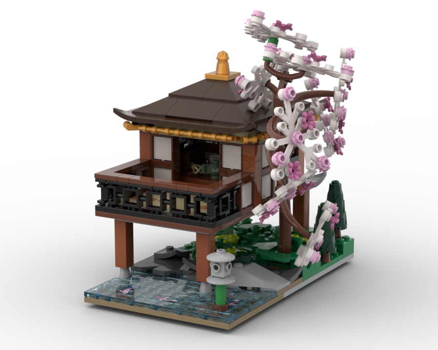 Hut with Bonsai Tree 10315 alternate build