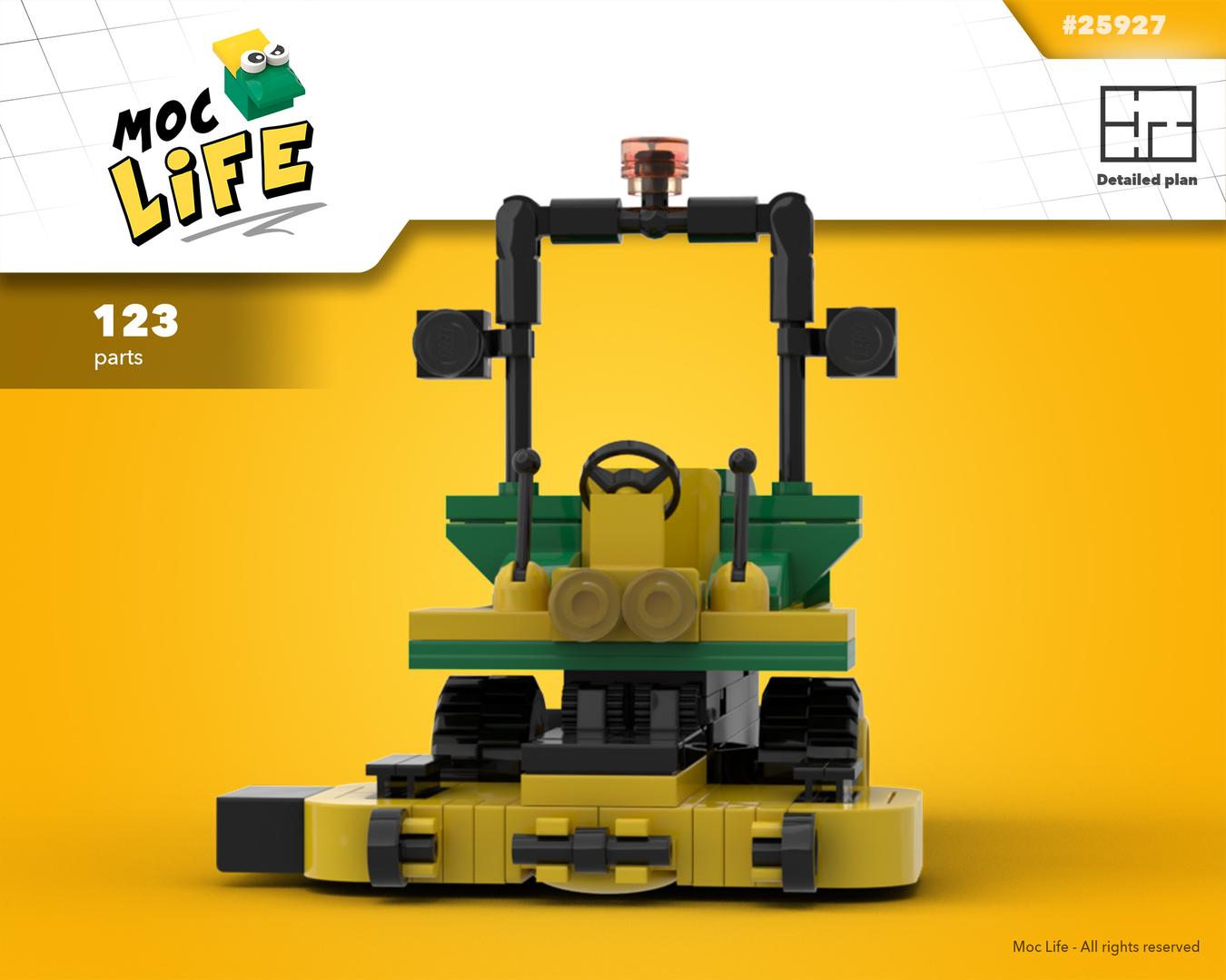 John Deere front mower (MOC-25927) - LEGO MOC | MOC Tracker
