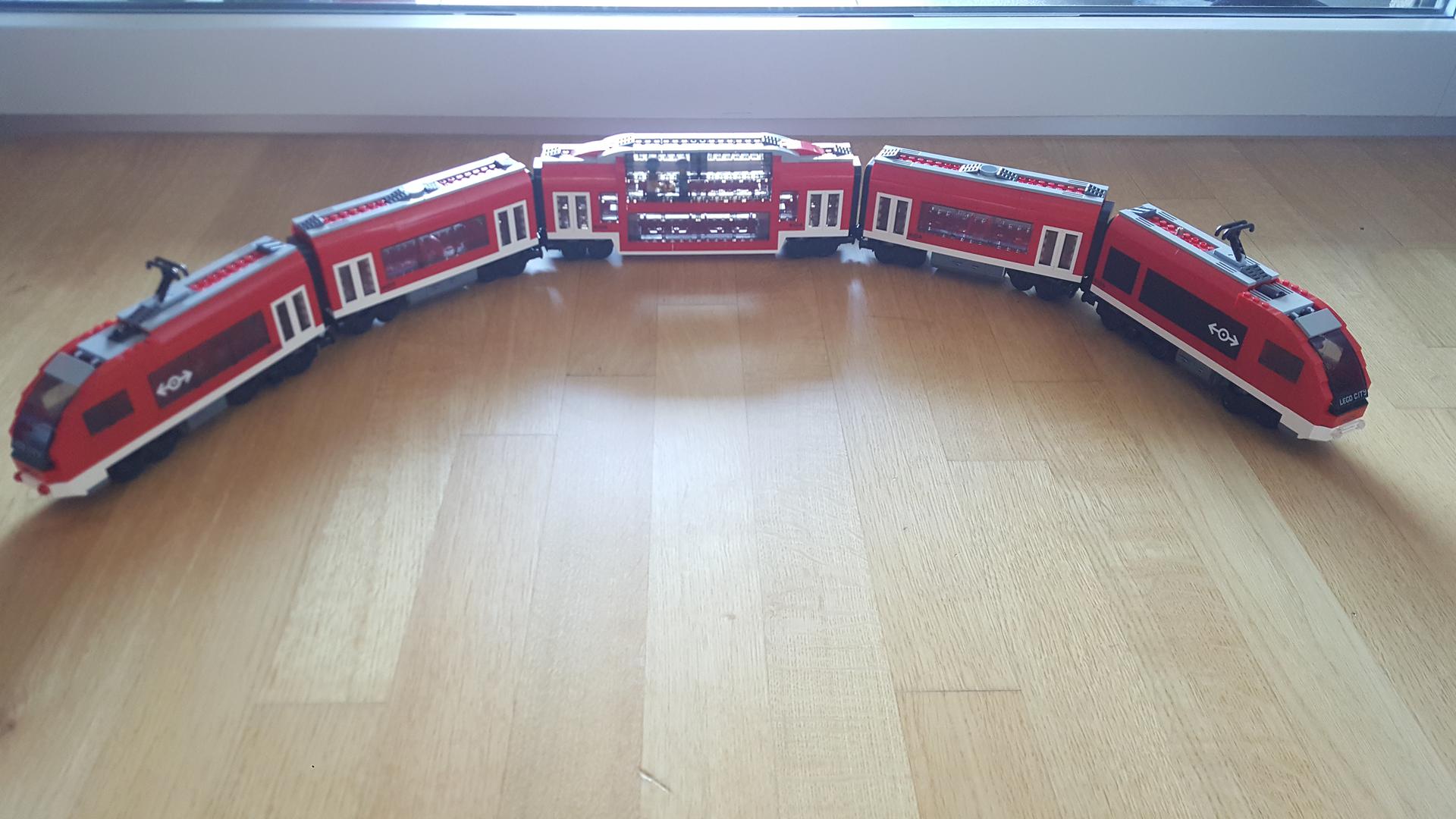 MOC Lego Train 7938 + Double Deck Car
