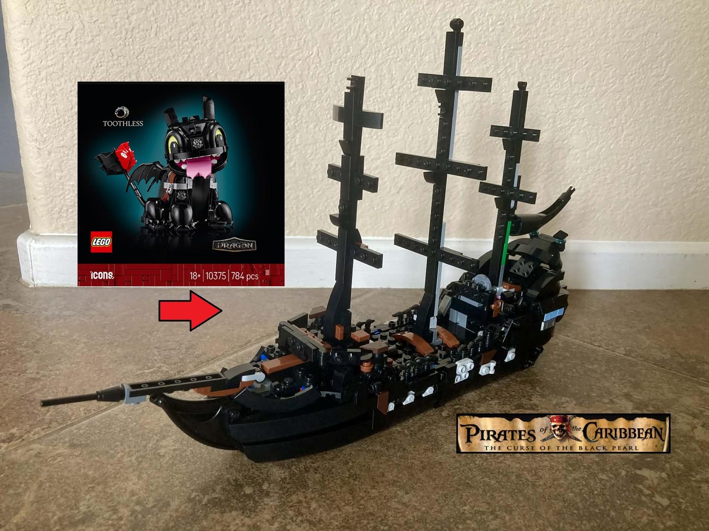 Pirates of the Caribbean Black Pearl alternate build