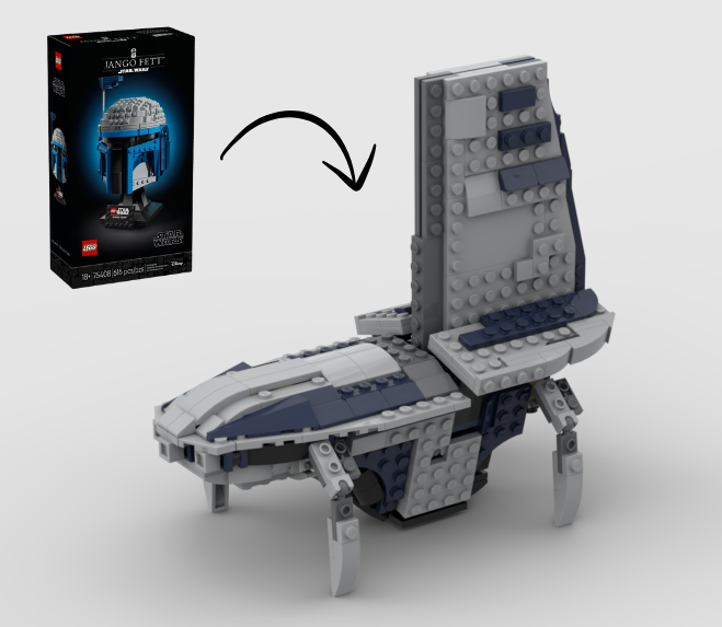 Separatist Shuttle Alternate Build Using Set 75408 alternate build