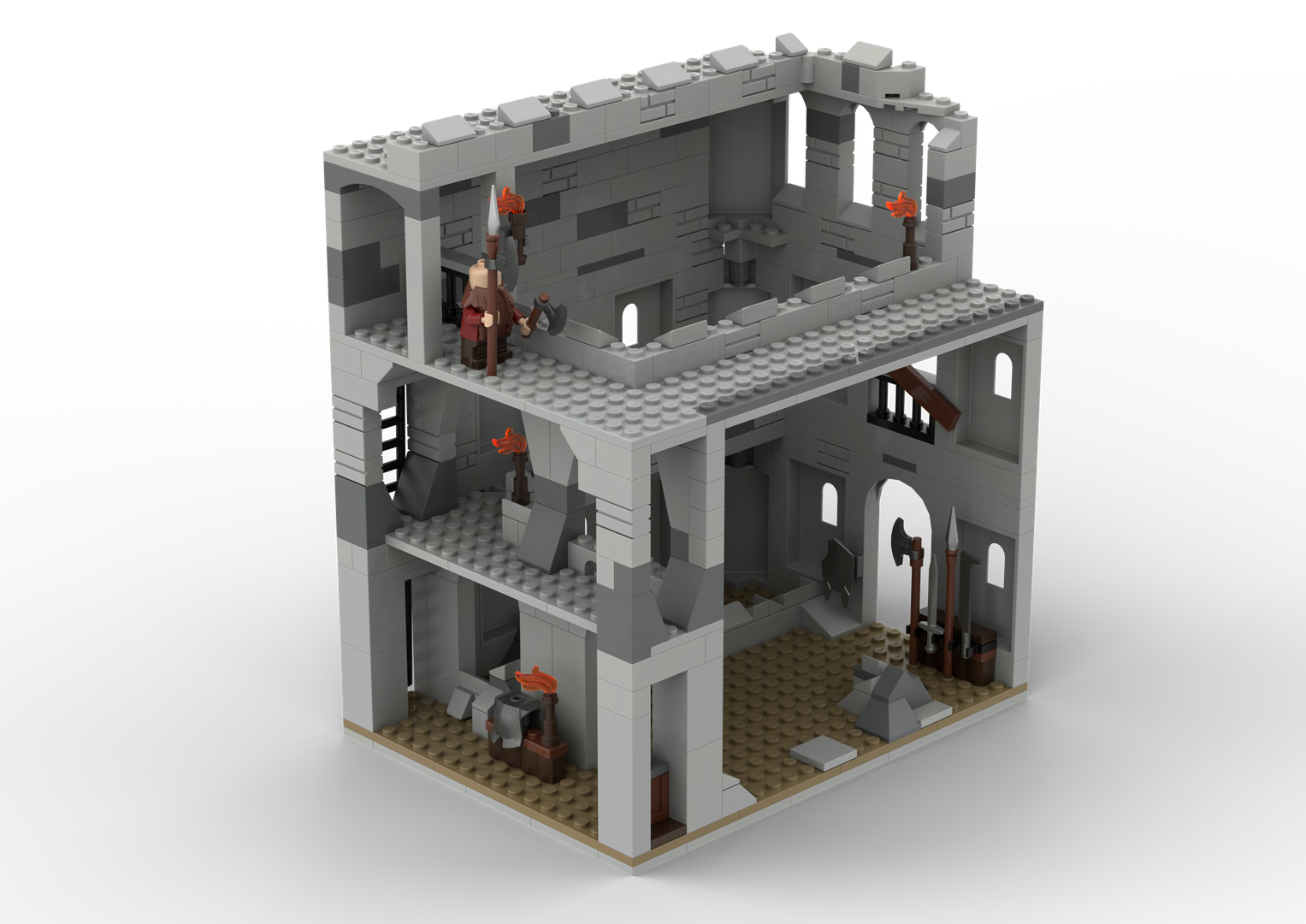 Dwarven Treasury Book Nook alternate build