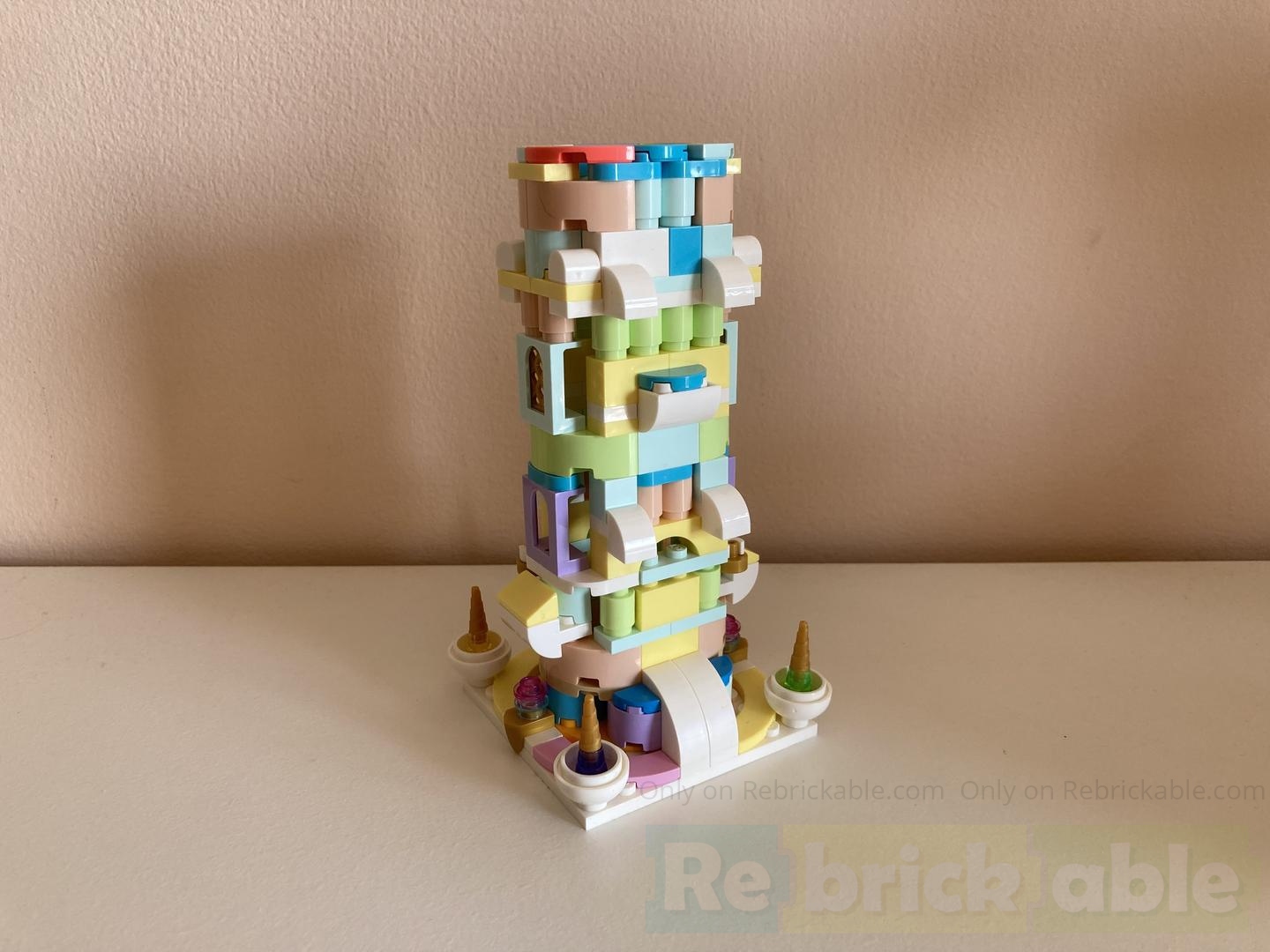 Unicorn Castle Vase alternate build