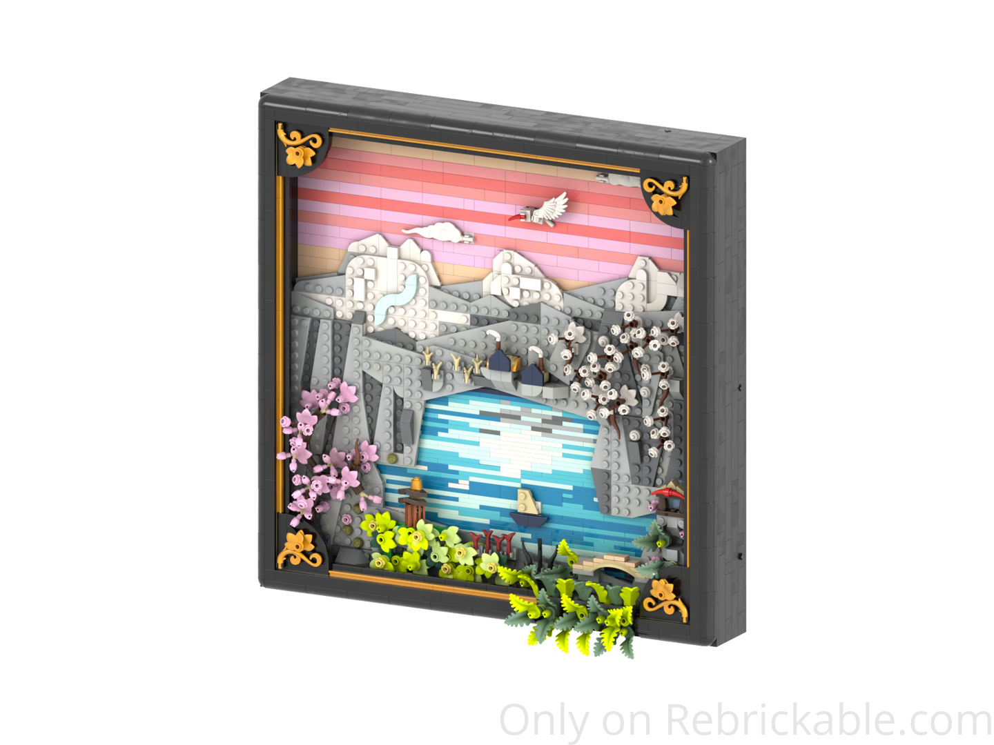 31218 Japanese Cherry Blossom Landscape Alternative Build alternate build