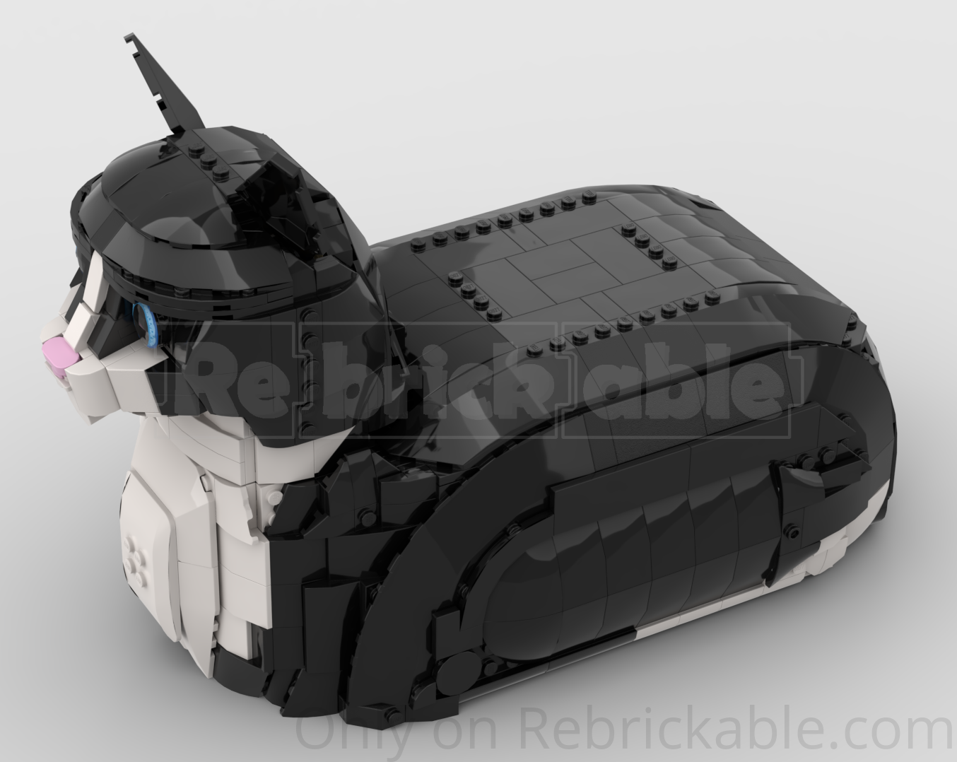 Black and White Cat Loaf alternate build