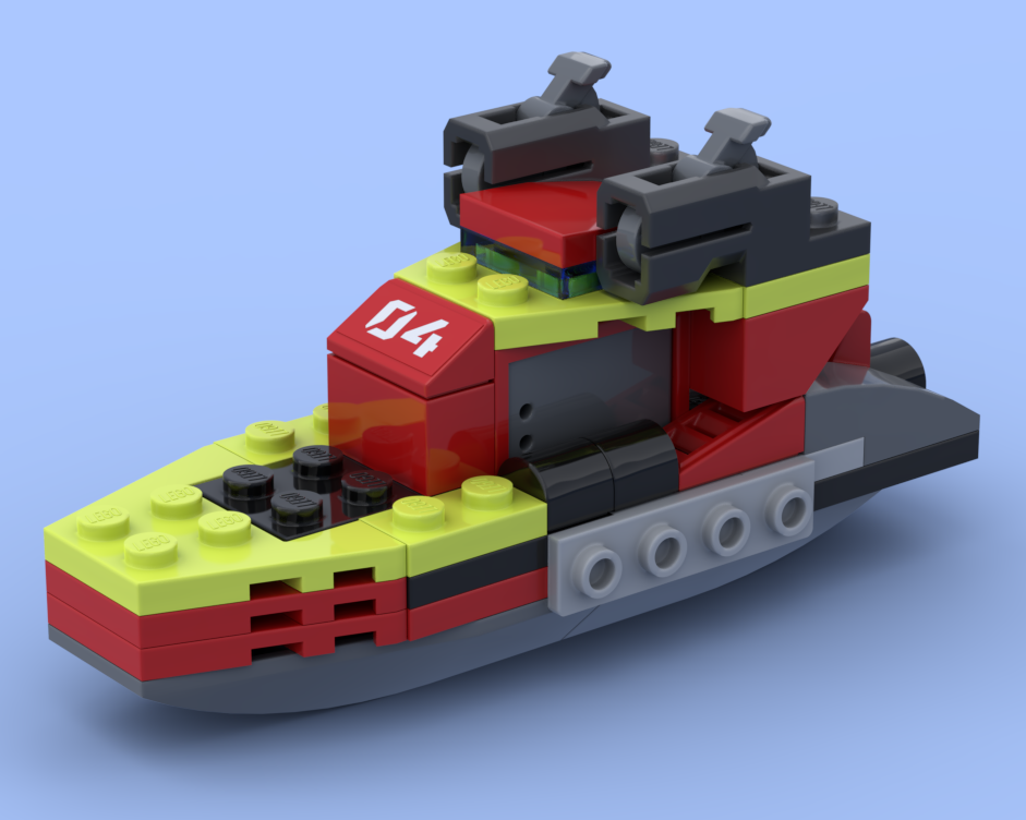 Compact Fire Resque Boat alternate build