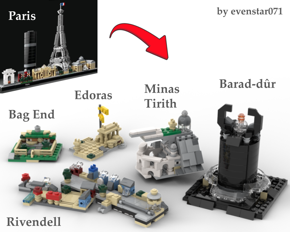 Middle Earth diorama (parisian style) alternate build
