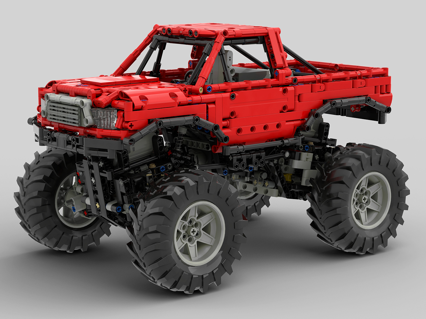 Monster Truck With Automated Differential Lock