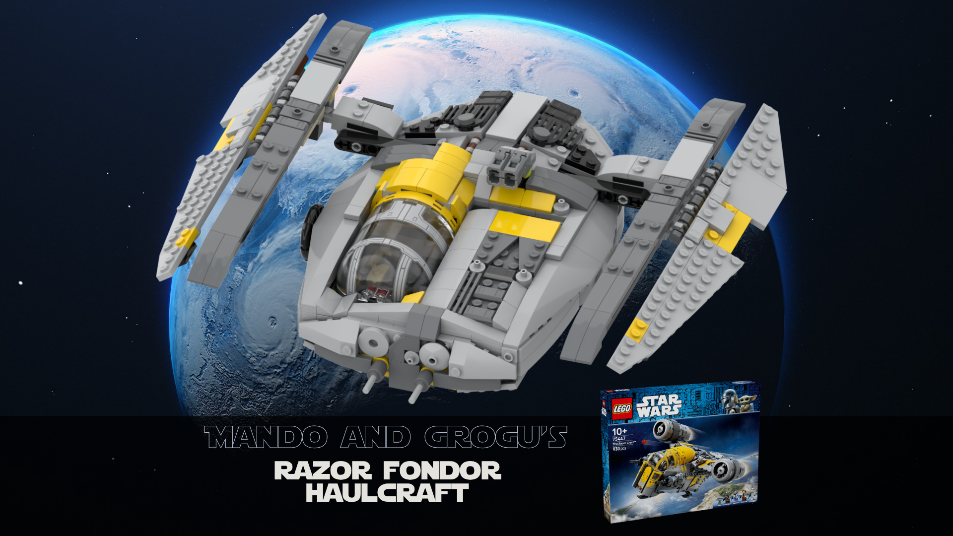 Mando & Grogu's Razor Fondor Haulcraft - 75447 alternative alternate build
