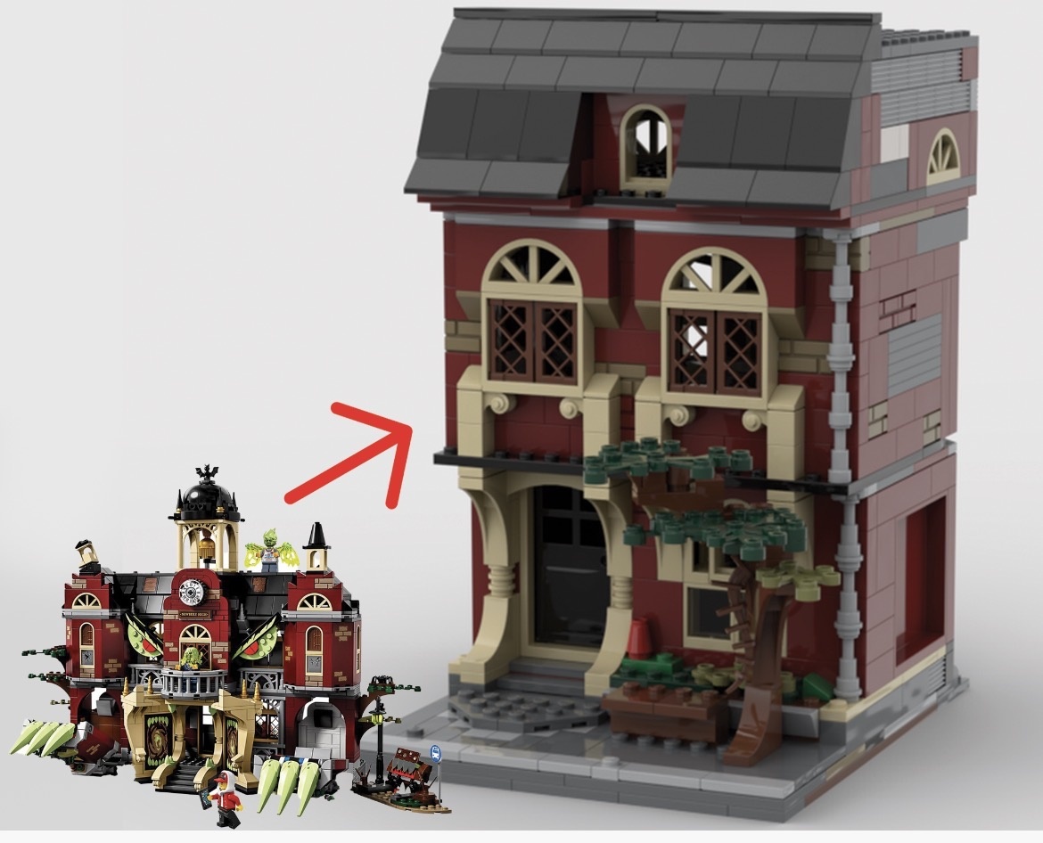 Mini Modular Tudor Townhouse alternate build