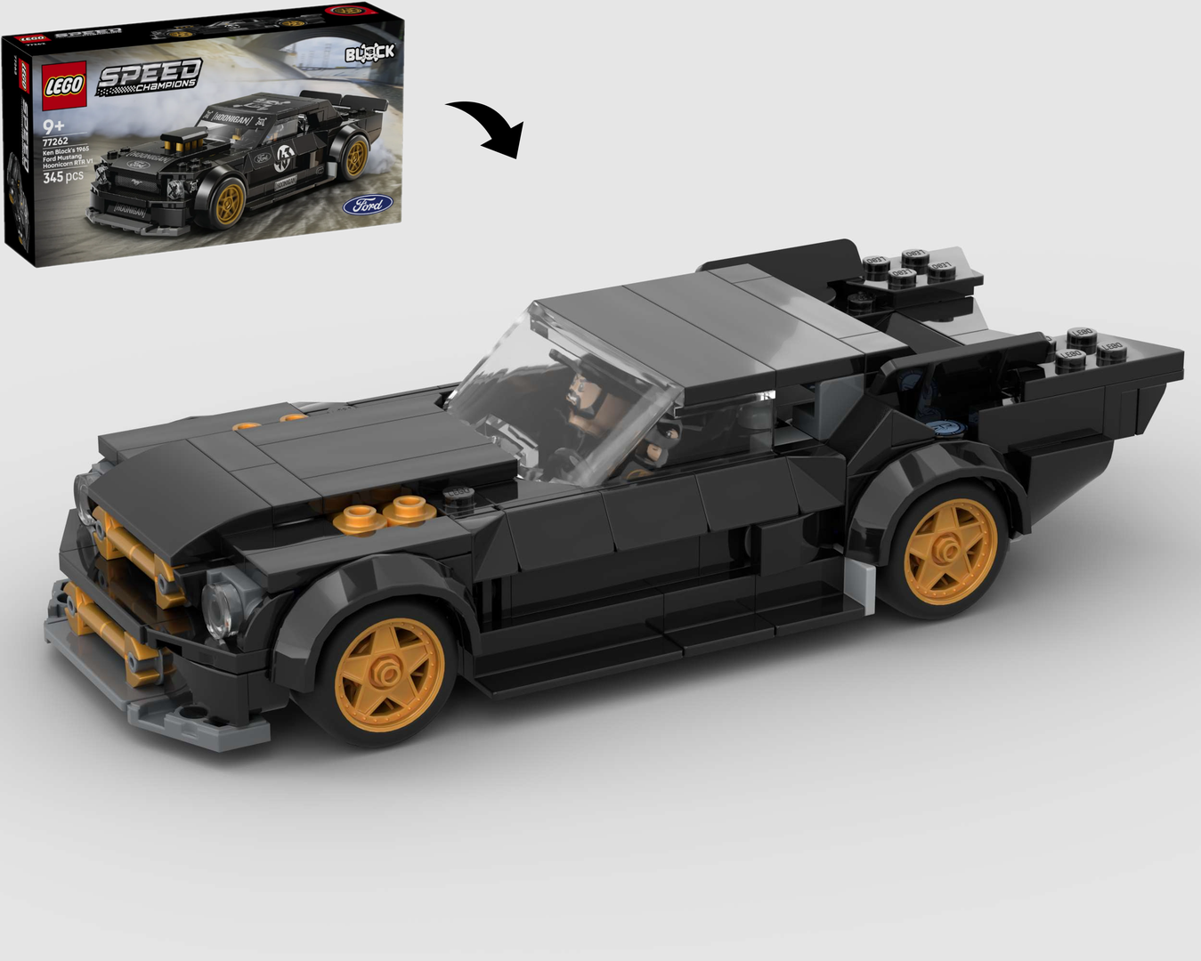 Hoonicorn Bat-mobile – Alternate Build of 77262 Ken Block's '65 Ford Mustang Hoonicorn V1 alternate build