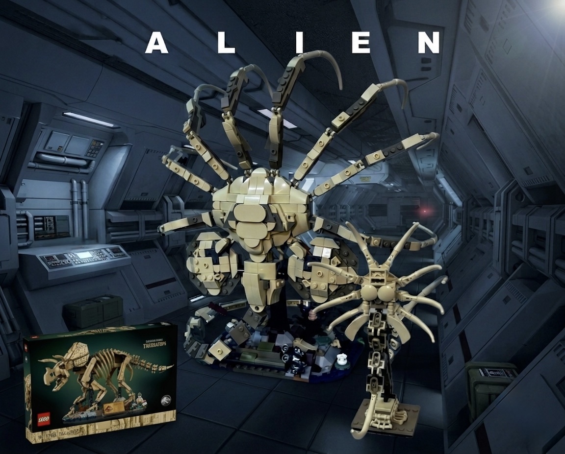 Xenomorph Facehugger (1:1 Life-Size & Mini Scale)  (77985) alternate build