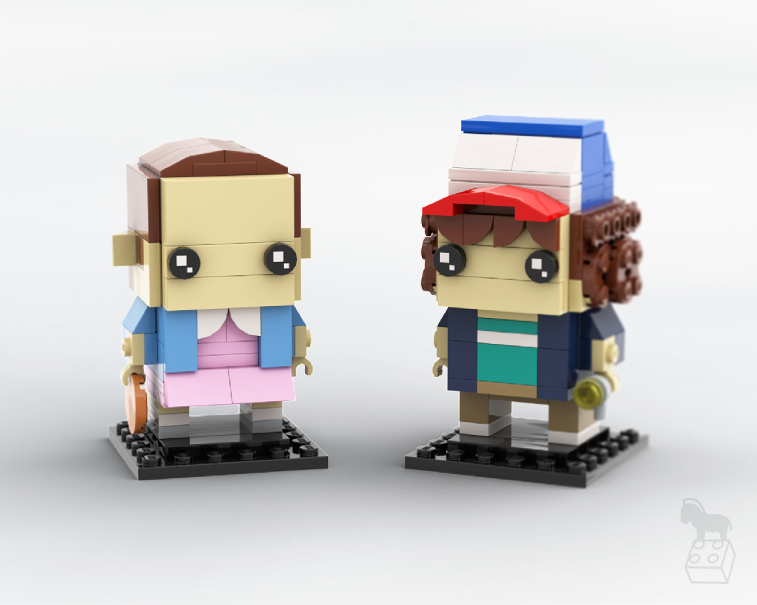 Stranger Things Brickheadz Collection - Dustin &amp; Eleven