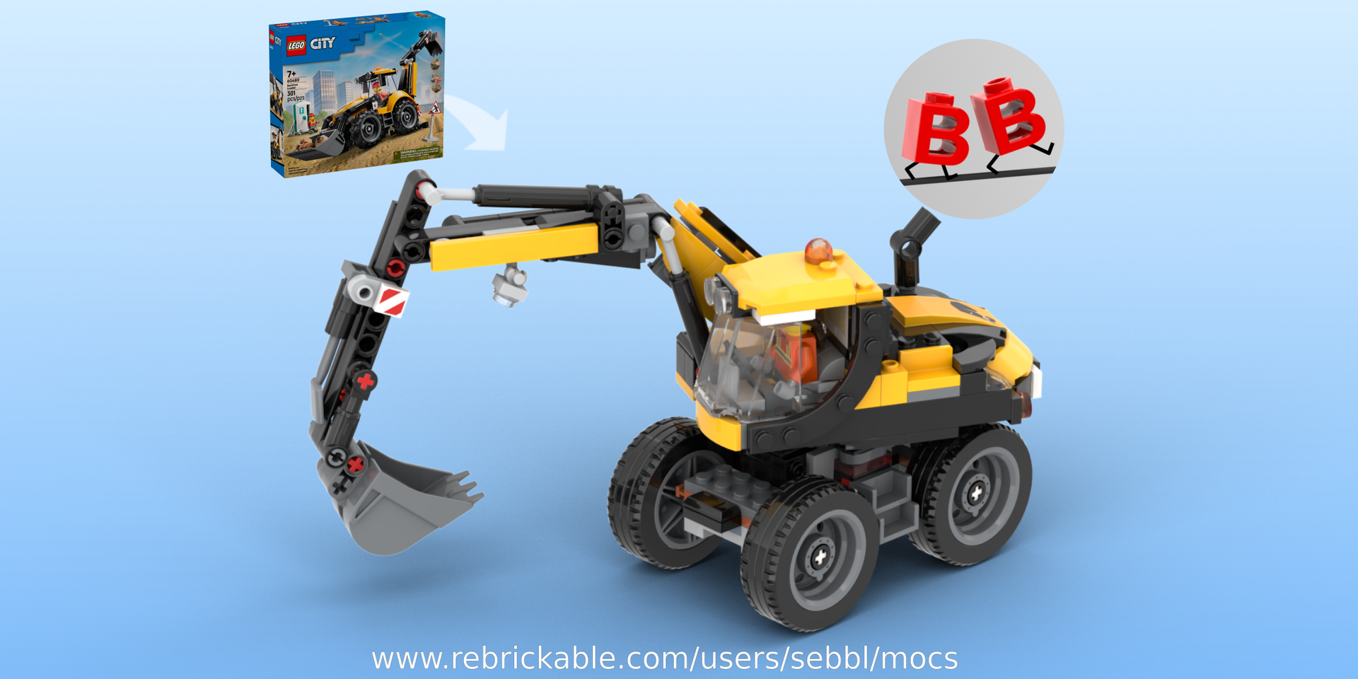 60480: Wheeled Excavator alternate build