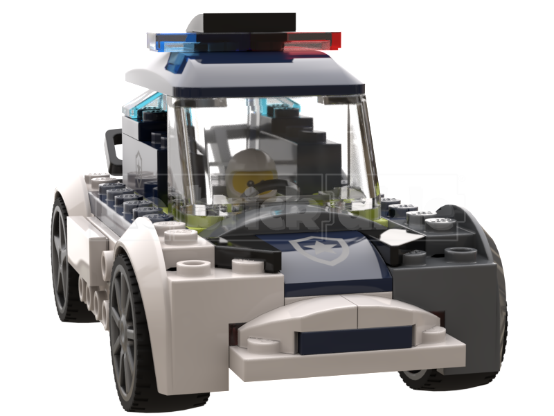Police Car ½ ½ (60481) alternate build