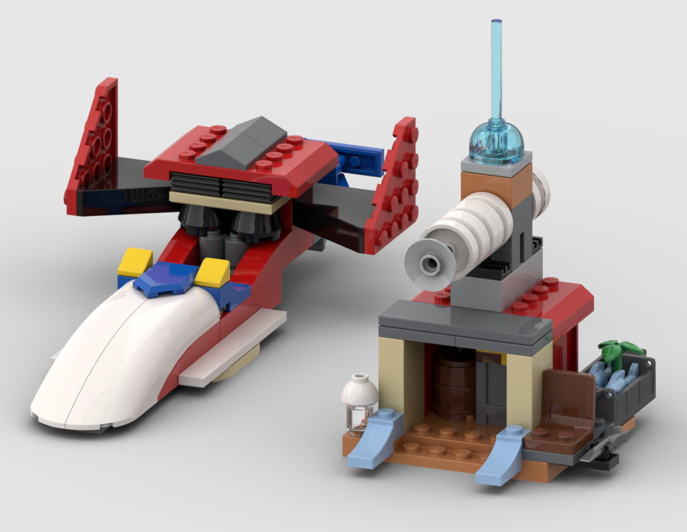 75384 Landspeeder and Scavenger Outpost (Alternate Build) alternate build