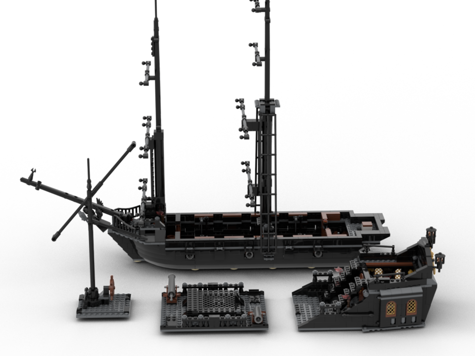 Black Pearl MOC : 1 set of 4184 + around 420 additinal bricks!