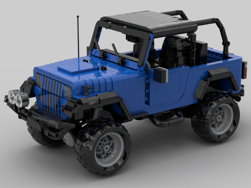 1995 Jeep Wrangler in blue
