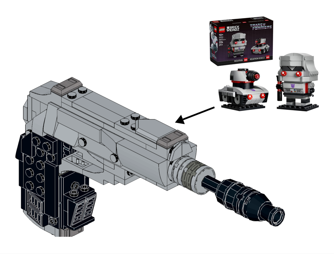40924 Megatron Gun Mode alternate build