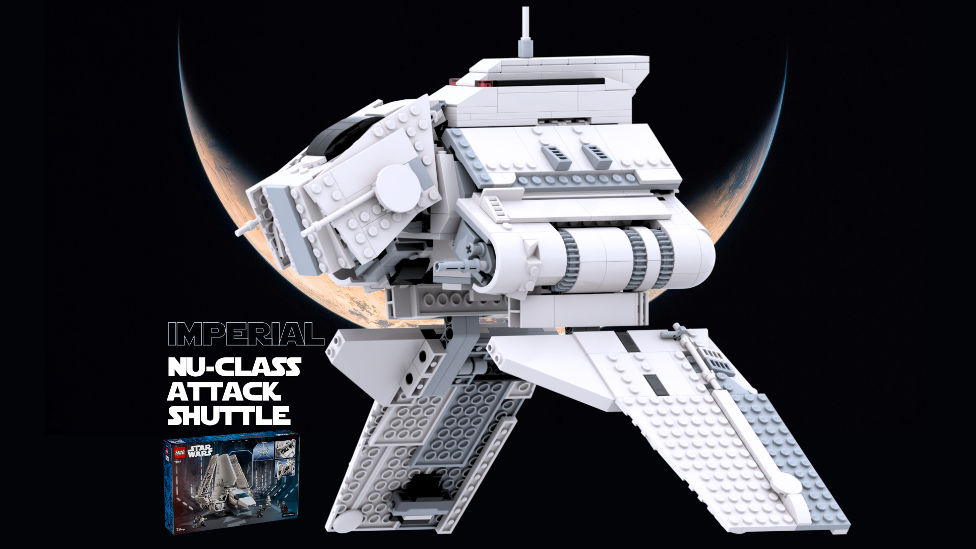 Imperial Nu-Class Attack Shuttle - 75459 alternative alternate build