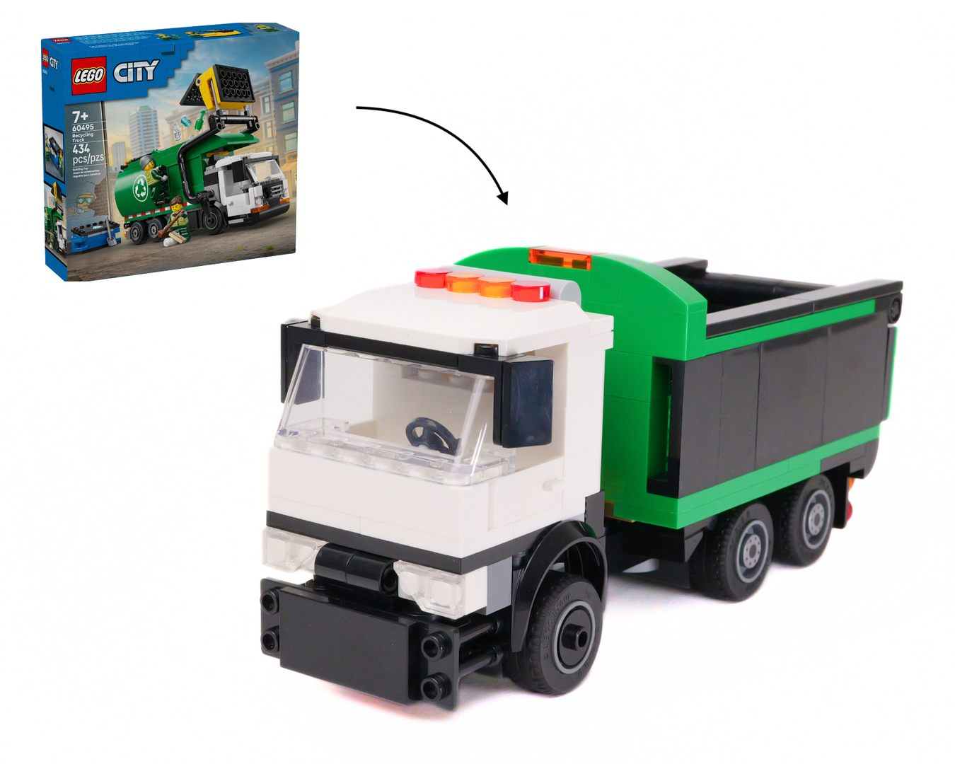 Tipper Truck - 60495 Recycling Truck alternate build