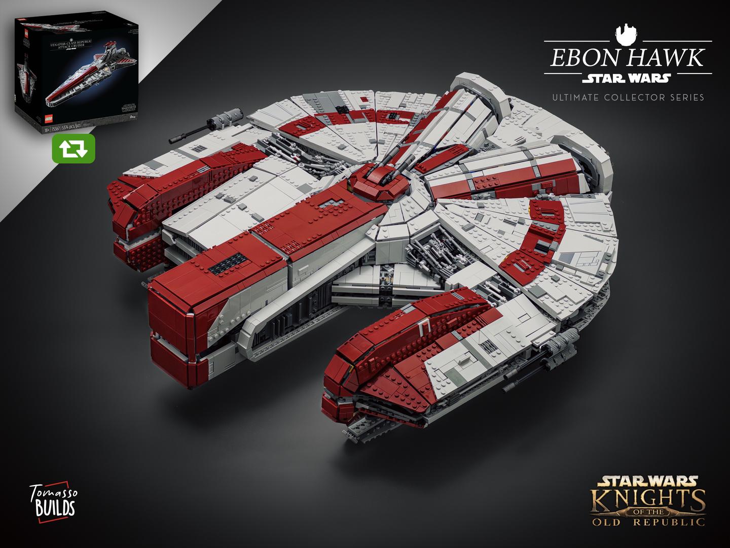 UCS Ebon Hawk from 75367 UCS Venator alternate build