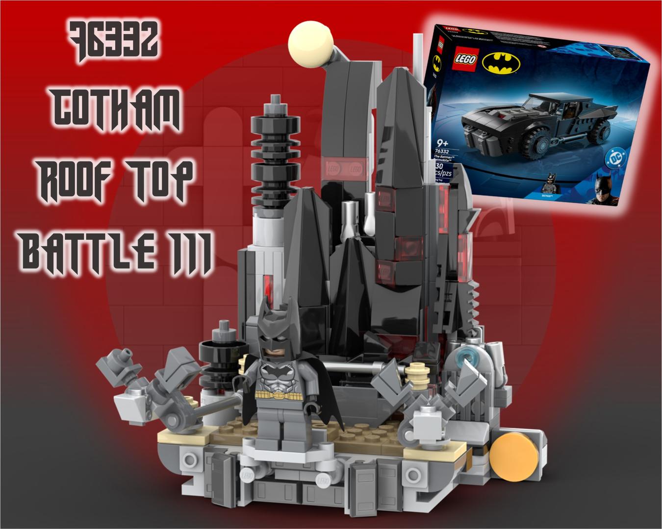76332 - Gotham Roof Top Battle III alternate build