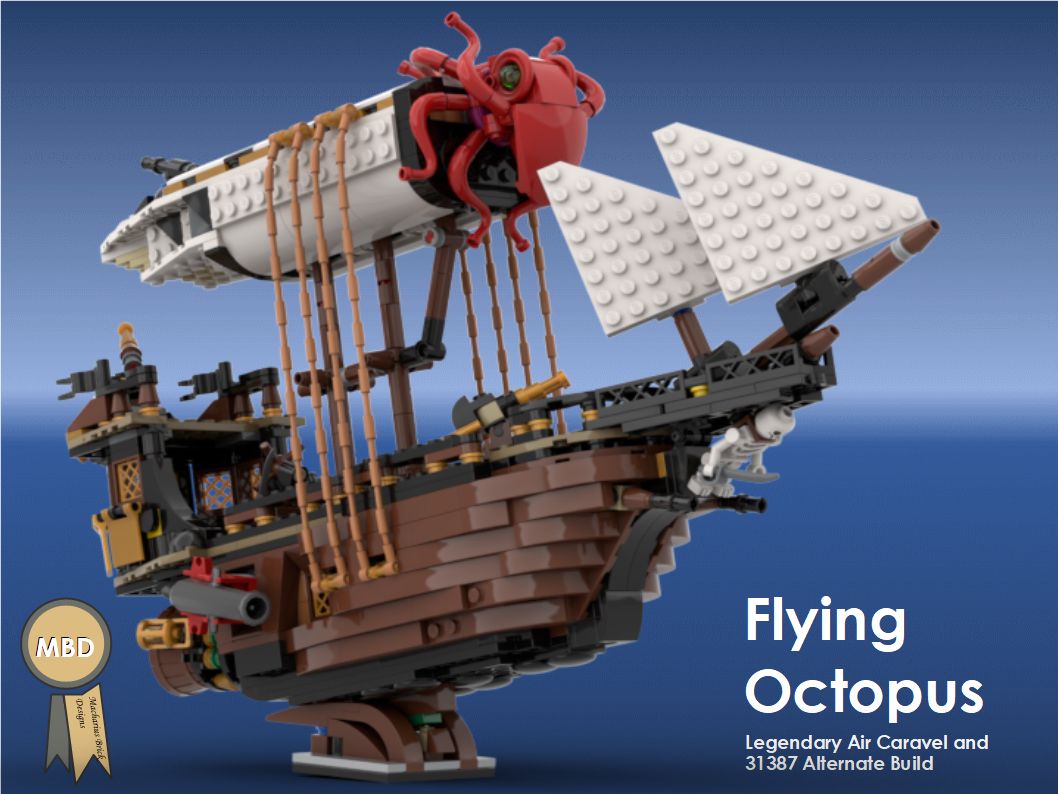 Flying Octopus, Legendary Air Caravel and 31387 Alternate Build alternate build