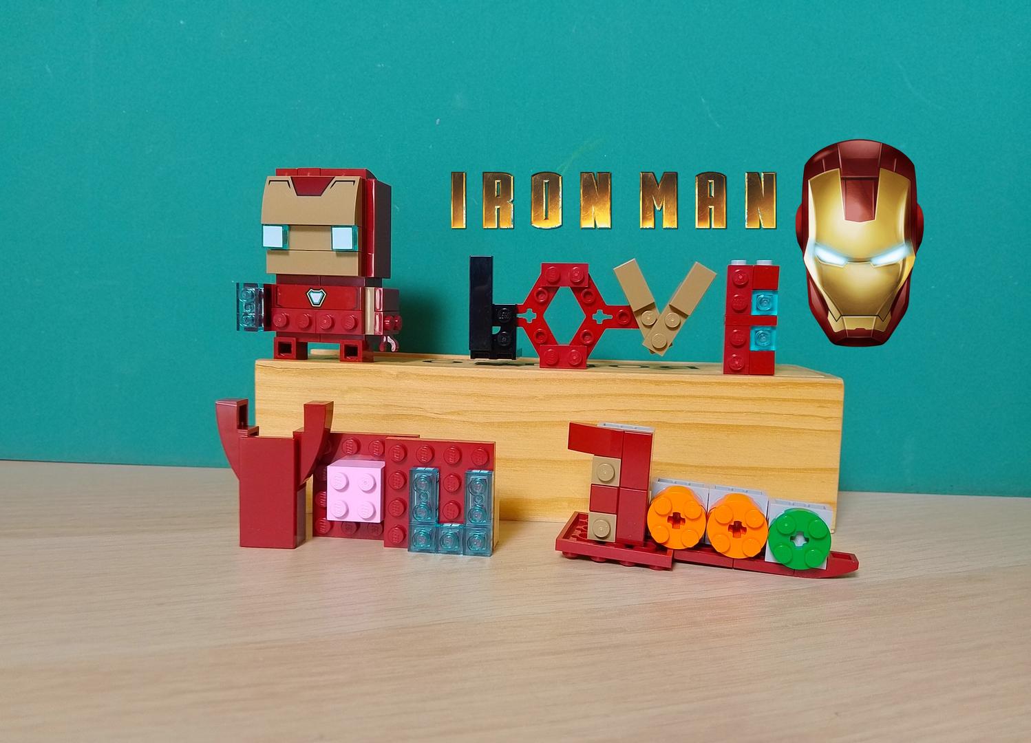 41604 Brickletterz I love you 3000 alternate build