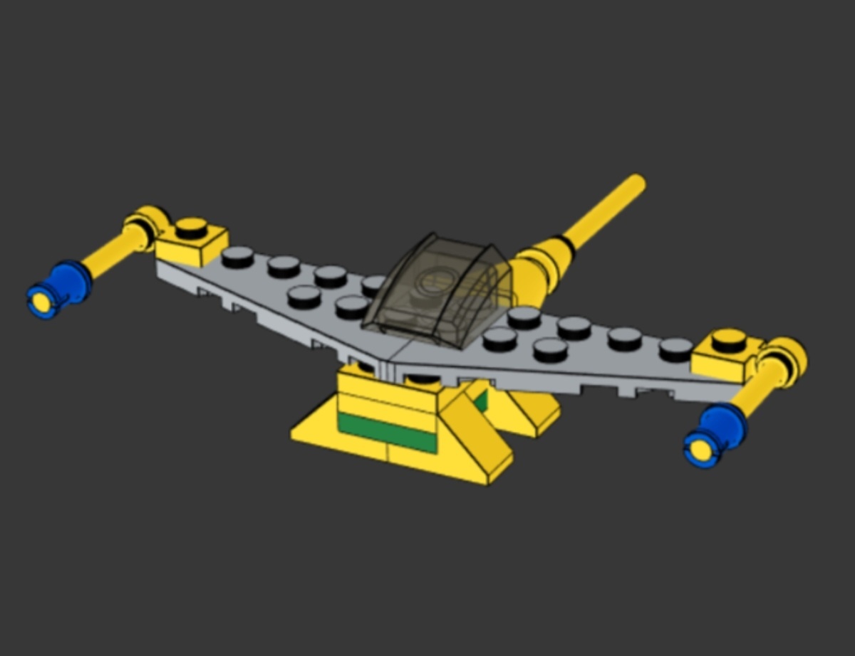 Cargo fighter spaceship alternate build