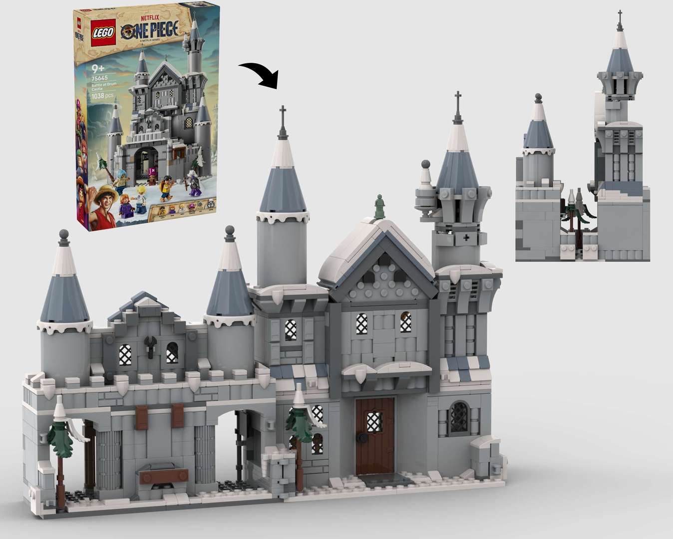 Medieval Winter Town Book Nook - Alternate Build of 75645 Battle at Drum Castle alternate build