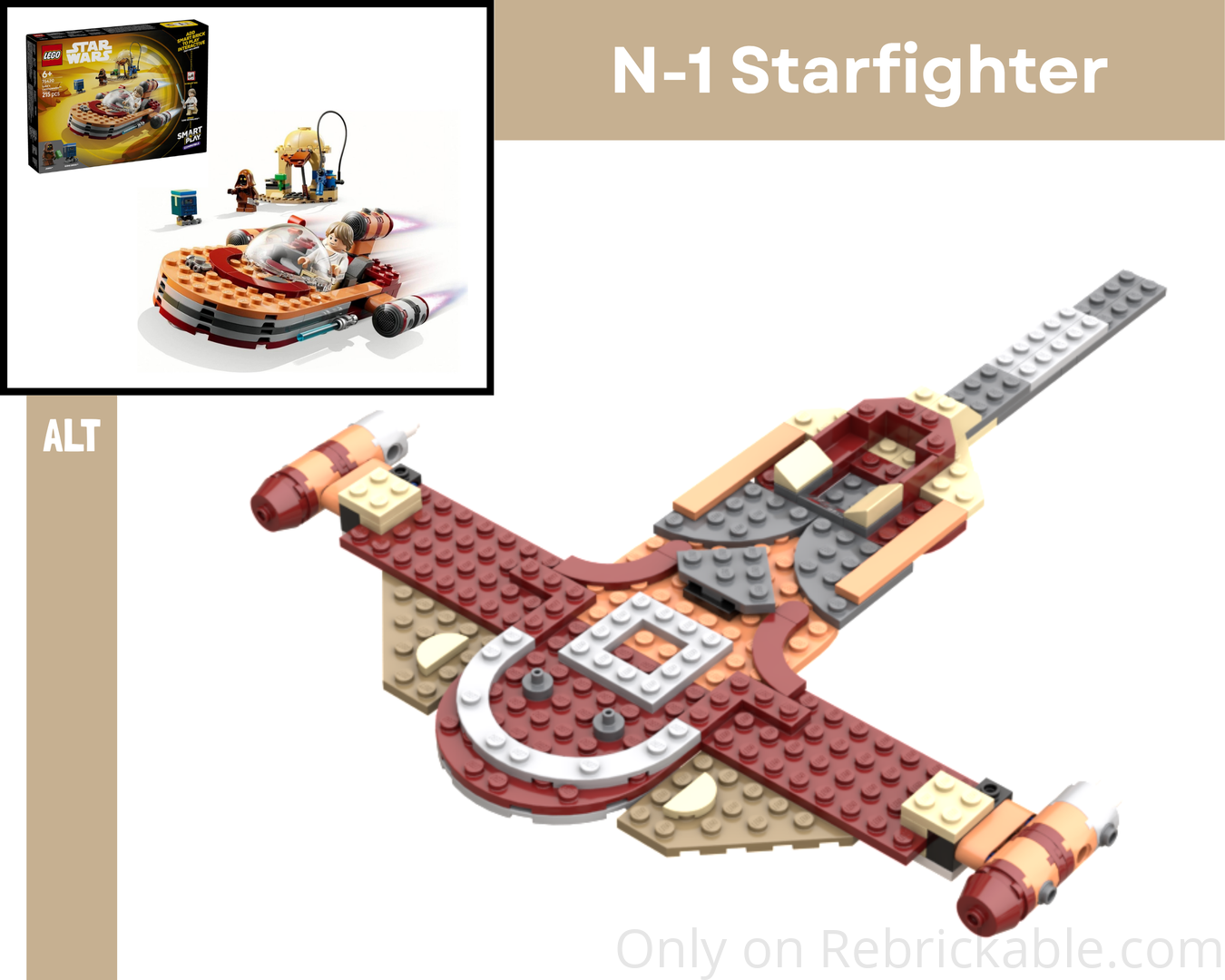 Luke's N-1 Starfighter alternate build