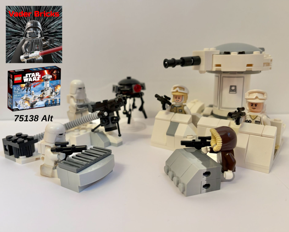 Hoth Trenches and Battle Pack (75138 Alt) alternate build