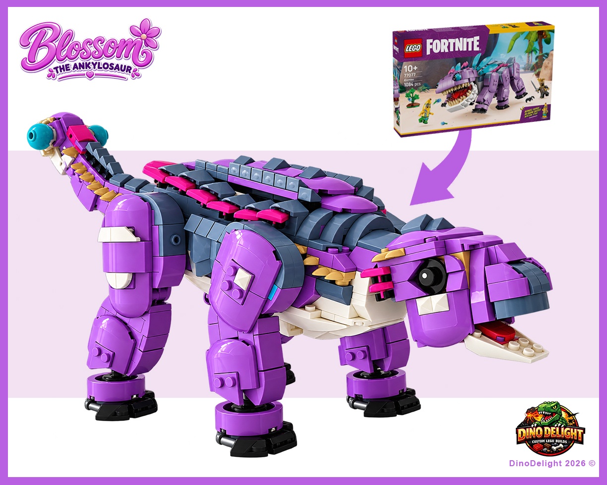 Blossom the baby Ankylosaurus Dinosaur alternate build
